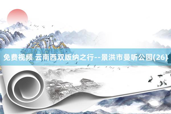 免费视频 云南西双版纳之行--景洪市曼听公园(26)